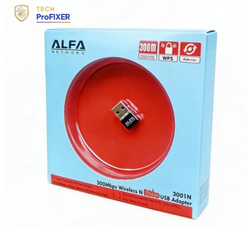 Alfa USB Wifi Adapter 300Mpbs - Strong Signal Quality Wireless Wifi Adapter Dongle Receiver Network