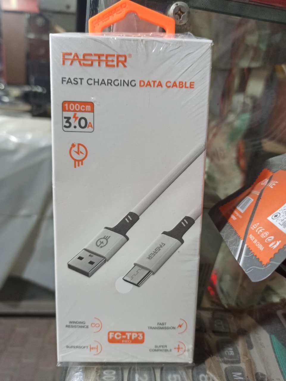 Faster FC-TP3 Pro Micro USB &amp;amp;amp;amp;amp; Iphone IOS Charging Cable for Android Phones -100CM / 3.0A | Faster FC