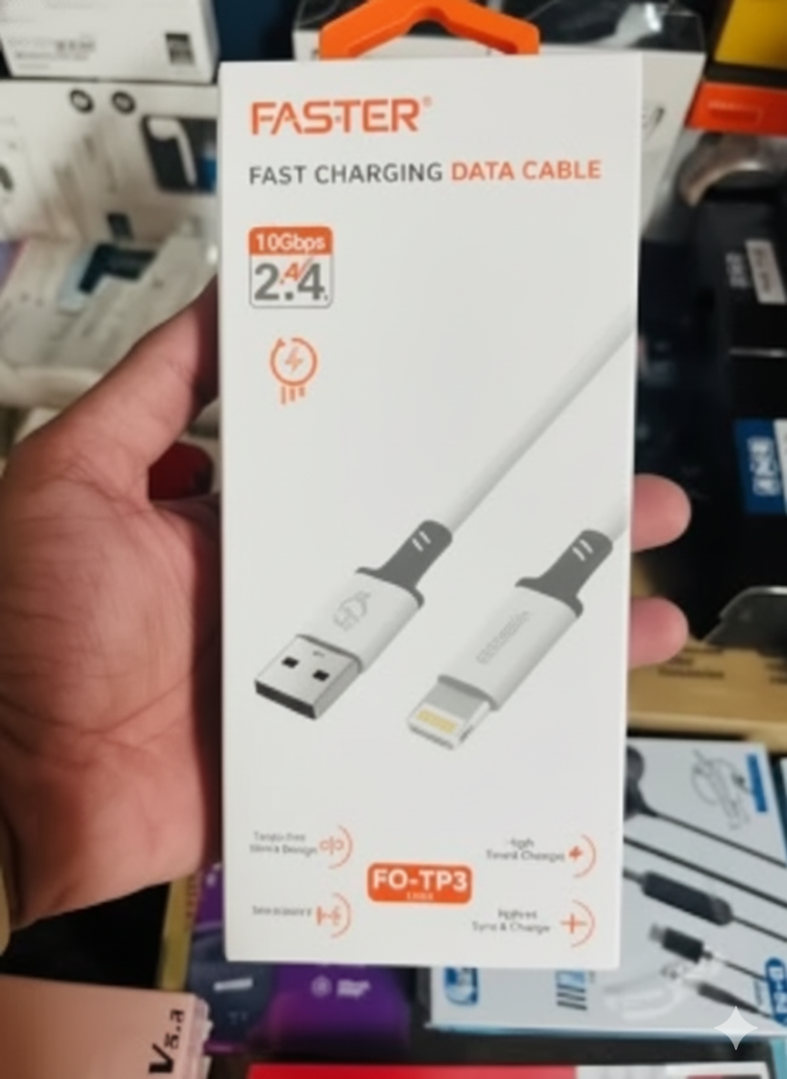 Faster FC-TP3 Pro Micro USB &amp;amp;amp;amp;amp; Iphone IOS Charging Cable for Android Phones -100CM / 3.0A | Faster FC