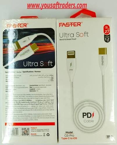 Faster O3 Pro: 27W PD USB-C to Lightning Fast Charging Cable