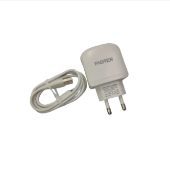 Faster FC-902 Dual USB Charger 2.4A with Type C Cable ,Faster Saver Quick &amp;amp;amp; Fast Charger – Dual USB