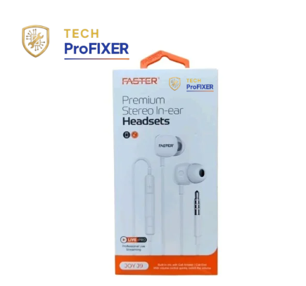 Faster JOY-J9 Handsfree 3.5MM Sterio With Extra Bass Handfree For live &amp;amp; Voice Phone Call Joy J9 Wir