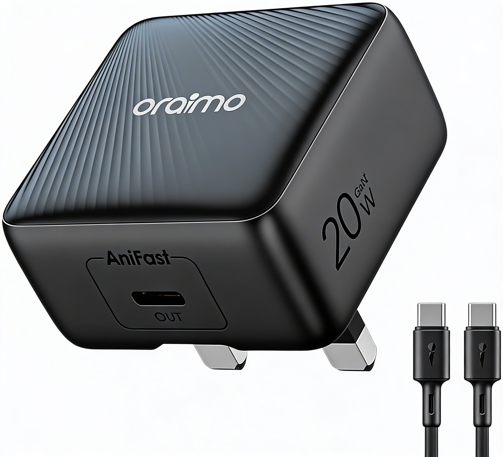 Oraimo 20W GaN Wall Charger Kit with Type-C to Type-C Cable – OCW-5201E-CC54