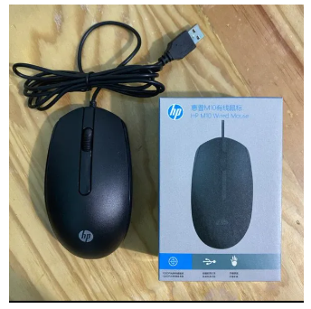 HP M10 Wired Optical Mouse – USB, High Precision, Ergonomic Design – Plug &amp;amp;amp; Play – Black Mouse