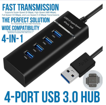 Type C USB HUB 3.0 Extender 4 Port Compatible with Mobile Laptop