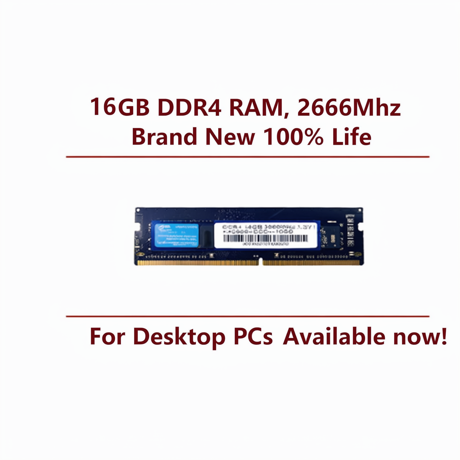 16Gb Ram, DDR4, 3200 Mhz, Brand New, Kingfast, for PC/Desktop Towers, Ultra high speed, Micron chips
