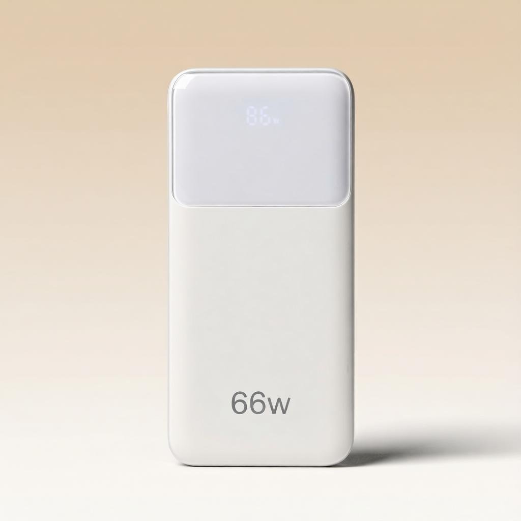 High-Speed 66W 20000mAh Power Bank with 4 Built-in Cables &amp;amp; Digital Display
