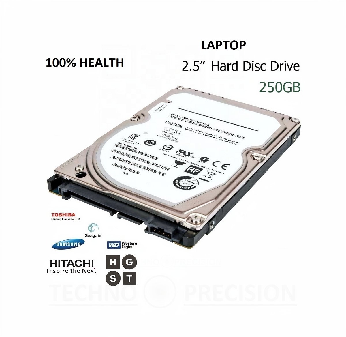 SEAGATE, WD-Western Digital, TOSHIBA, HITACHI, FUJITSU LAPTOP HARD DISK DRIVE HDD 250GB - REFURB- PU