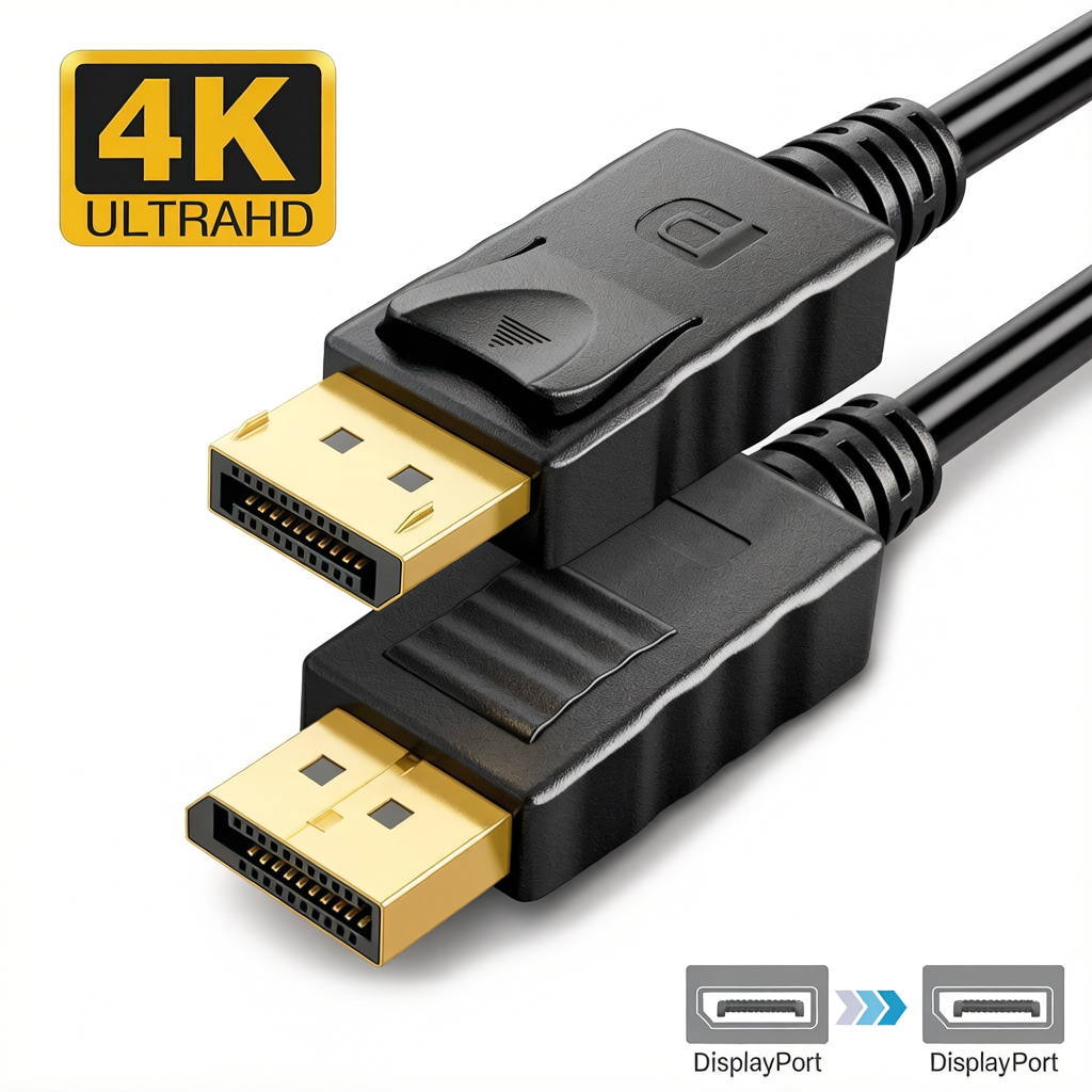Display Port (DP) Cable - Male To Male 1.8M