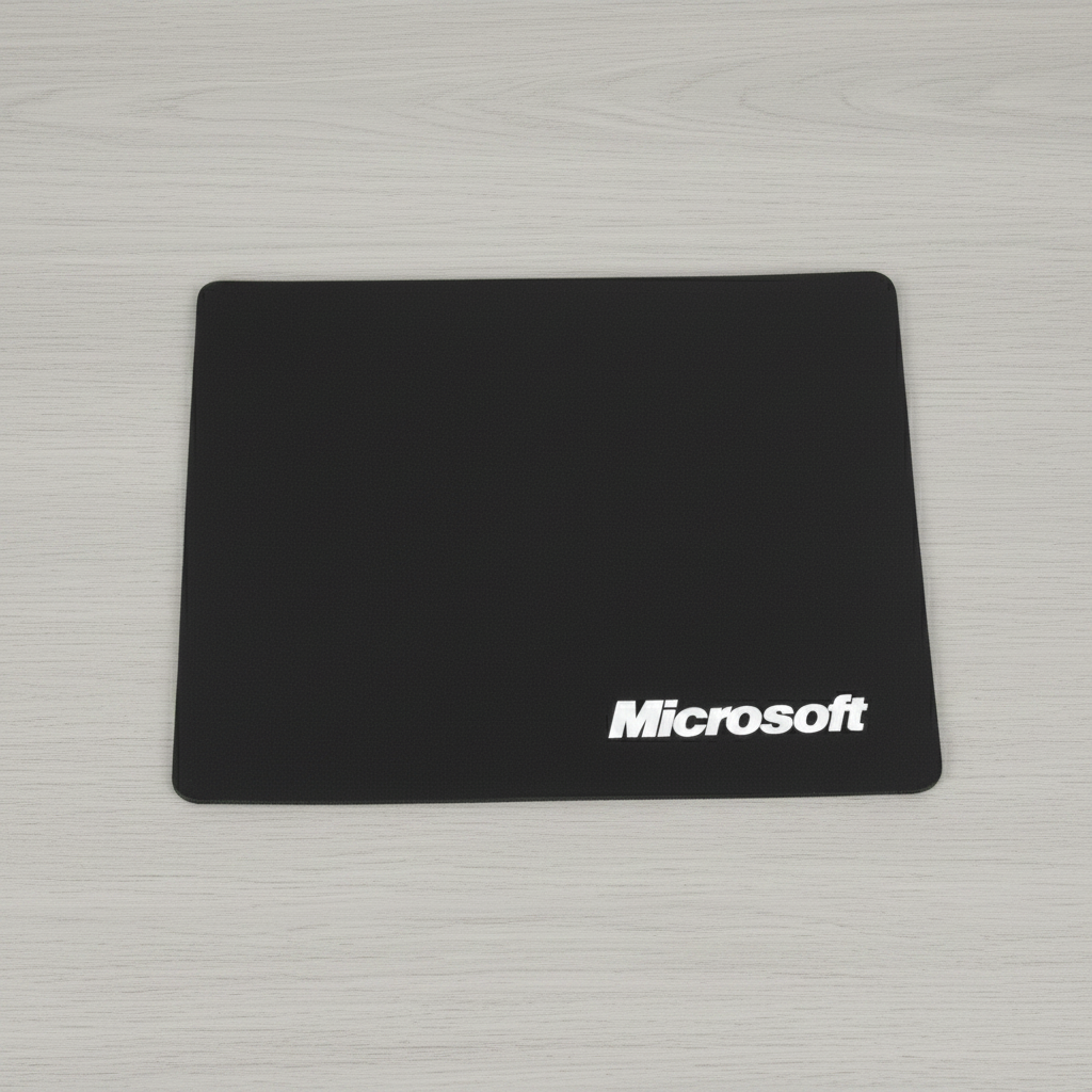 Microsoft Professional Desktop Mouse Pad Black with Stable Base and Consistent Texture