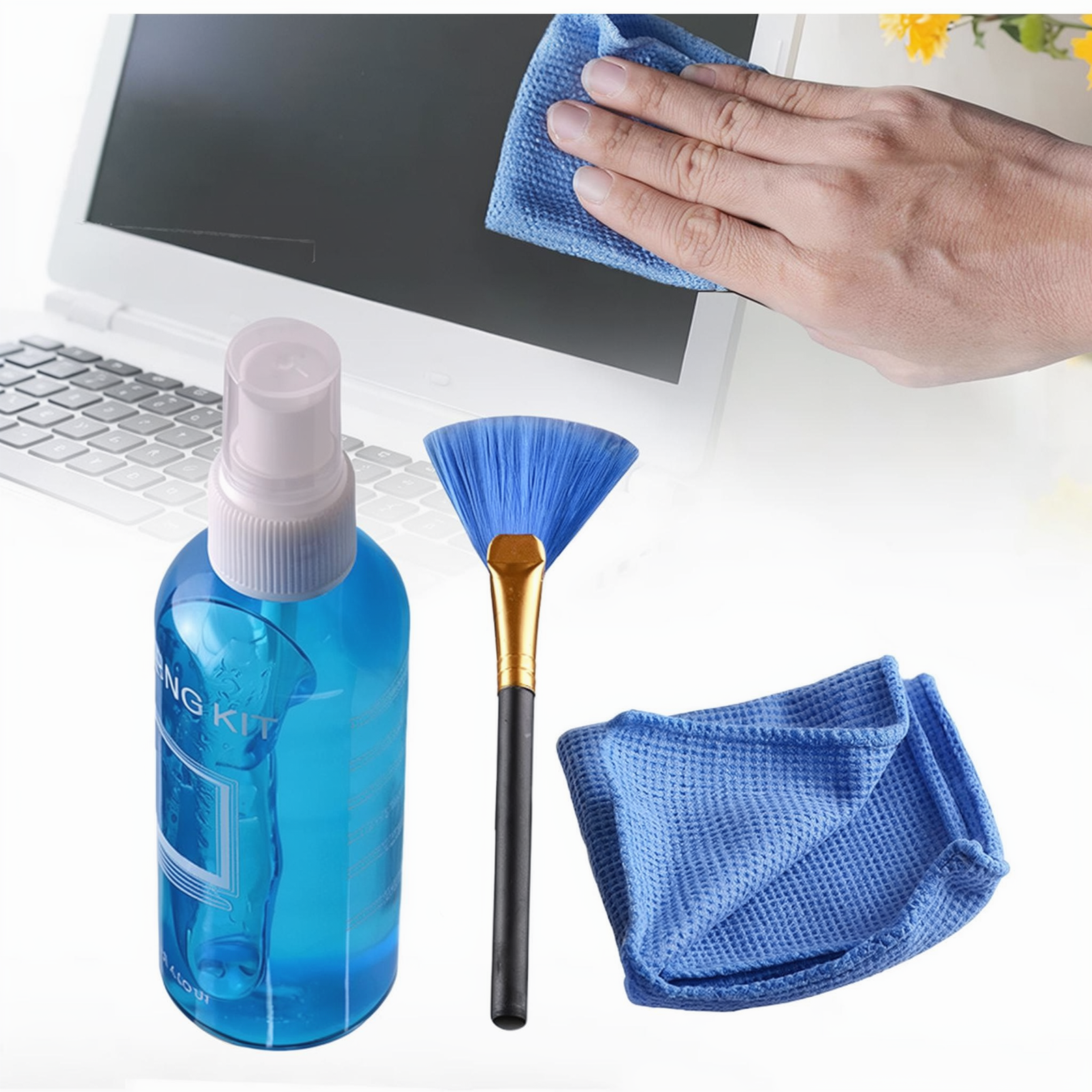 Super Cleaning Kit 3 in 1 For LCD, LED Laptop, DSLR Lens Phone and Screens by techprofixer