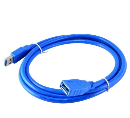 USB 2.0 Male to Female Extension Cable for Data Transfer 5M skyblue