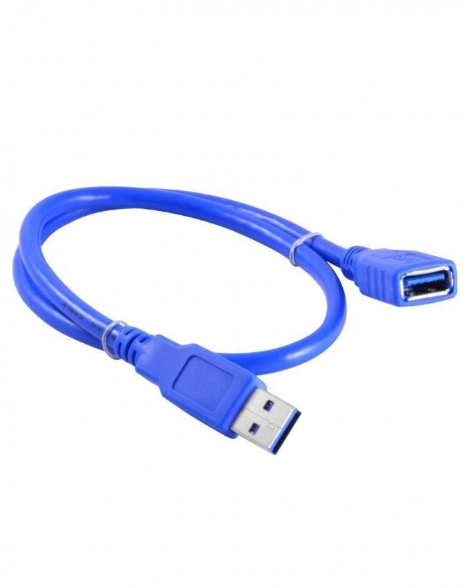 USB 2.0 Male to Female Extension Cable for Data Transfer 5M skyblue