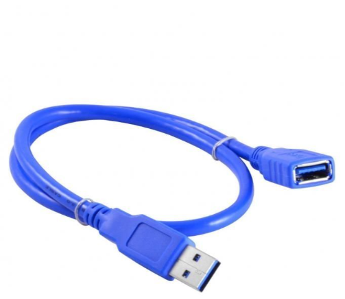 USB 2.0 Male to Female Extension Cable for Data Transfer 5M skyblue
