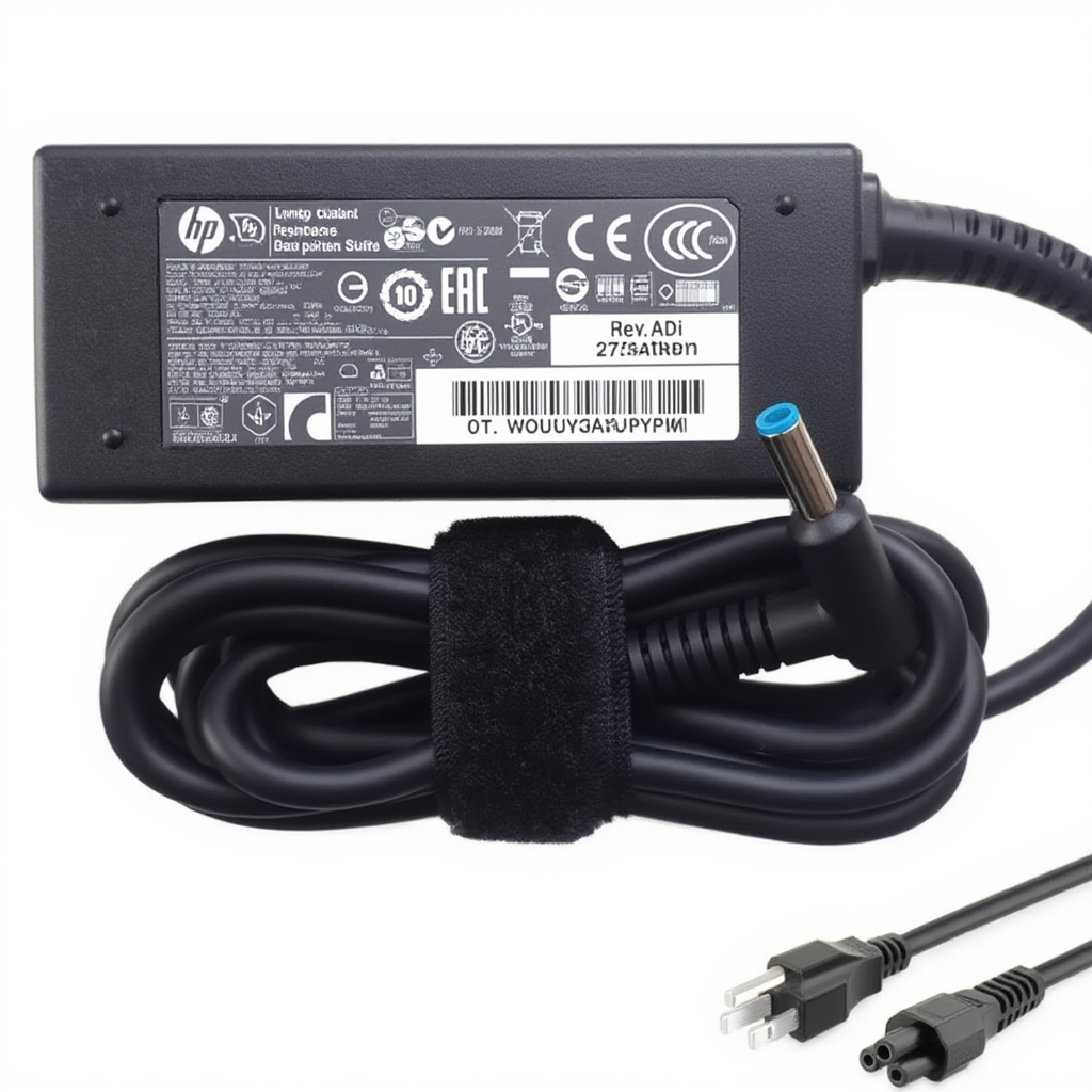 HP blue pin laptop charger 18.5 90w AC adapter With Power Cable