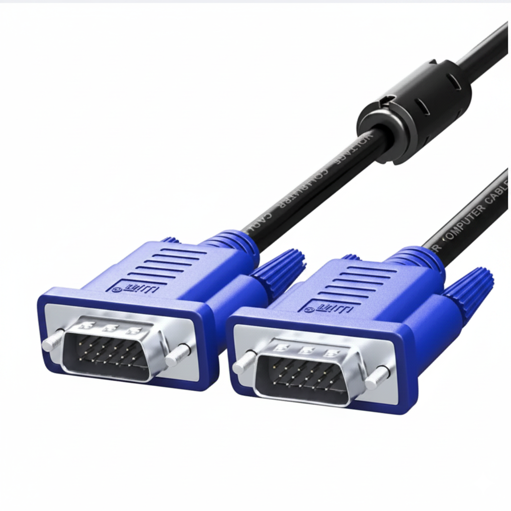 VGA Cable 1.5m Length crystal cable for pc / projector ETC Male to Male VGA cable