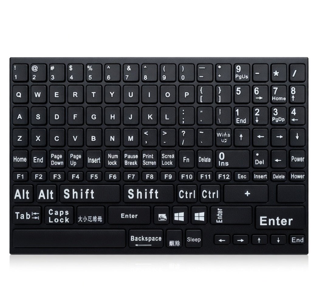 Universal English Keyboard Stickers for PC Computer Laptop Desktop Notebook Keyboards, Replacement K