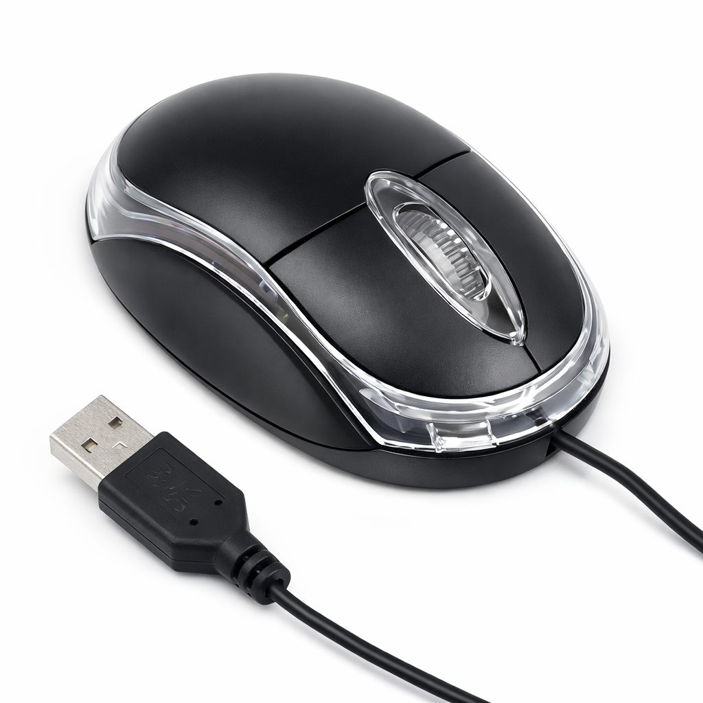 Dell brown mouse optical wired mouse good quality for pc and laptops