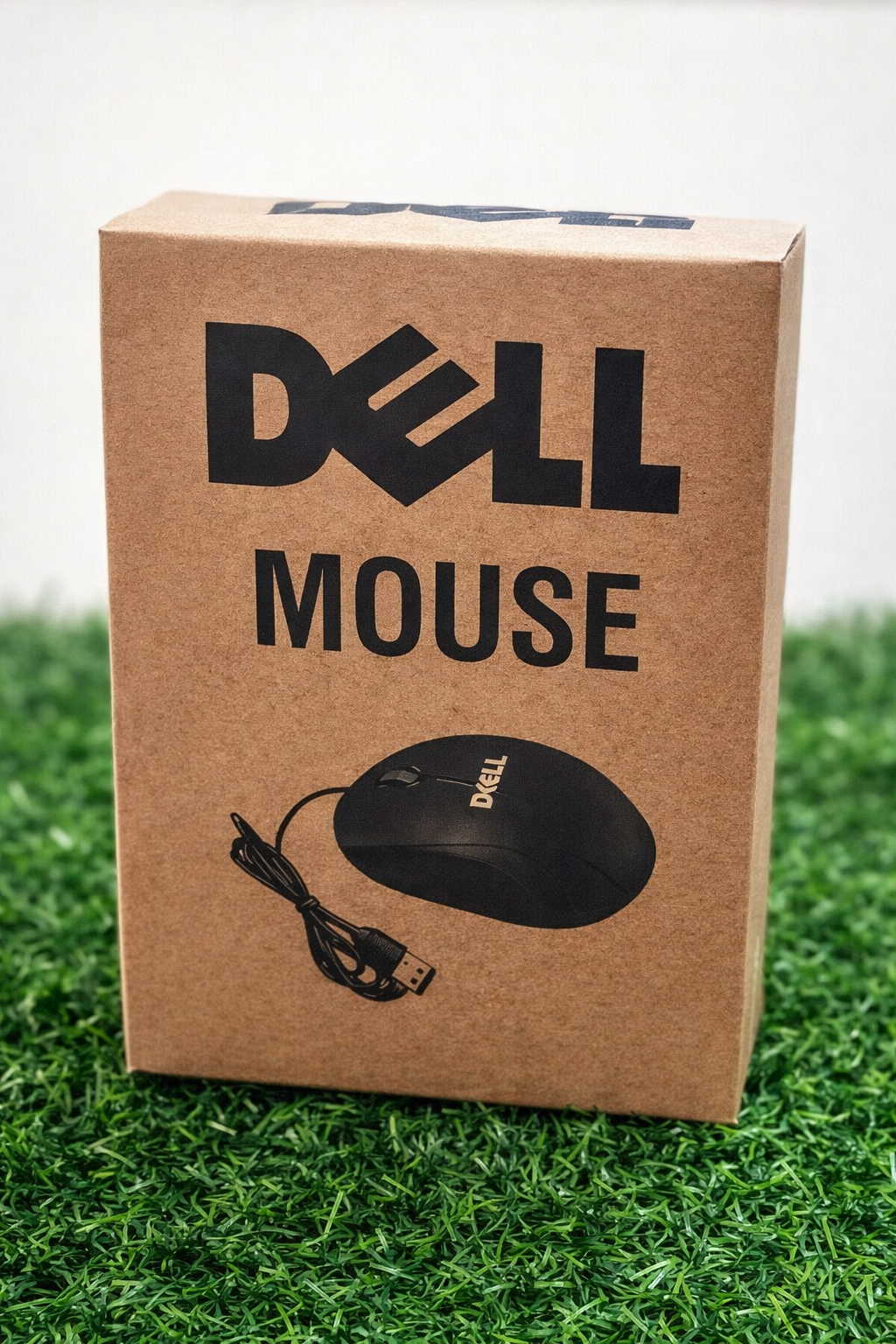 Dell brown mouse optical wired mouse good quality for pc and laptops