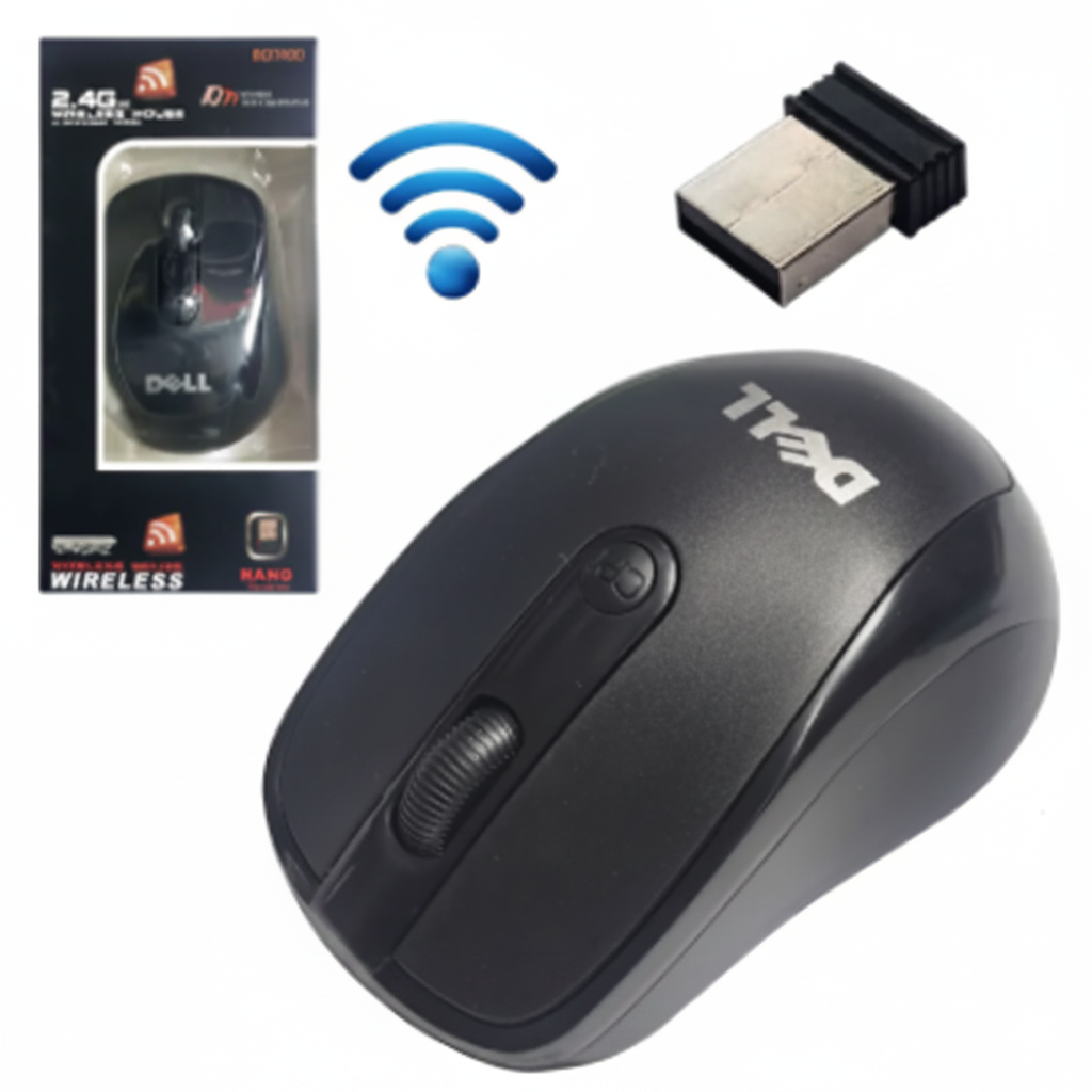 Dell Wireless 2.4GHz Mouse | Ergonomic Design | Precise Tracking | Long Battery Life Black