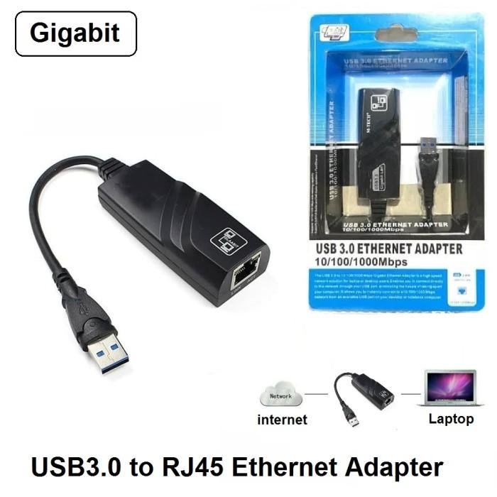 USB 3.0/3.1 Gigabit Ethernet Adapter — 10/100/1000Mbps Network LAN Converter for Laptop, PC &amp;amp; Mac