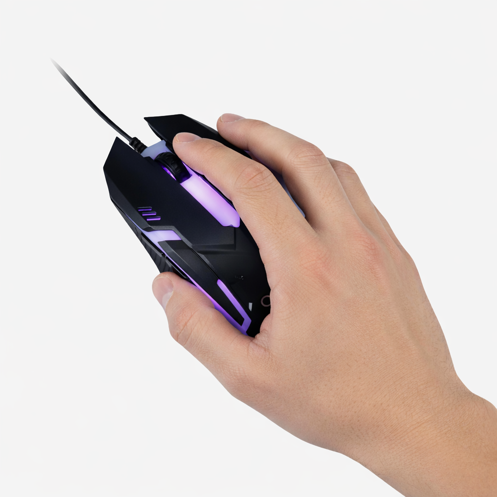 Carez W110 RGB Gaming Mouse | Pro Level Performance | Wired USB | 3200 DPI Adjustable | Ergonomic De
