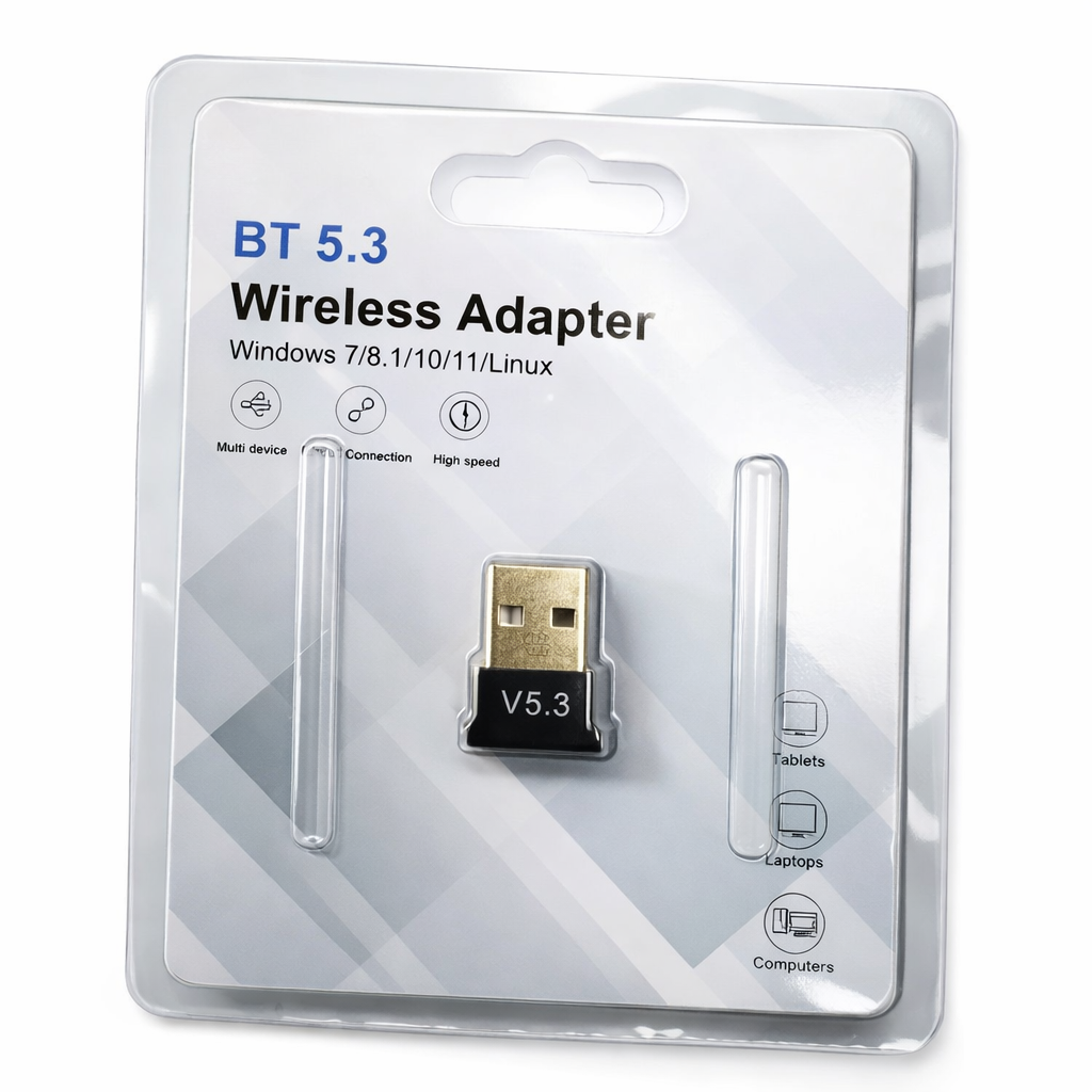 BT 5.3 Wireless Bluetooth Adapter USB Dongle For Desktop Laptop PC Multiple Devices - Bluetooth Audi