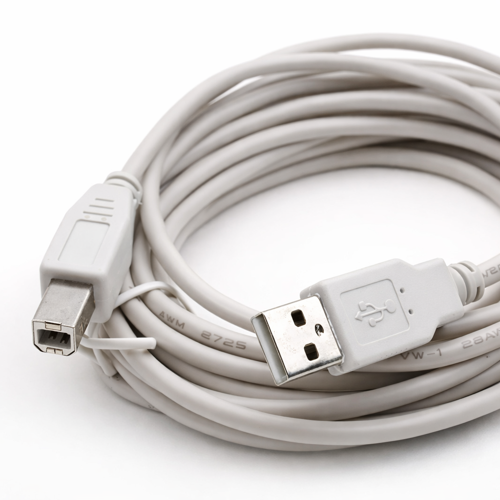 USB 2.0 / 3.0 Printer Cable – 1.8m – High-Speed USB A to USB B Cable for Printer &amp;amp;amp;amp; Scanner